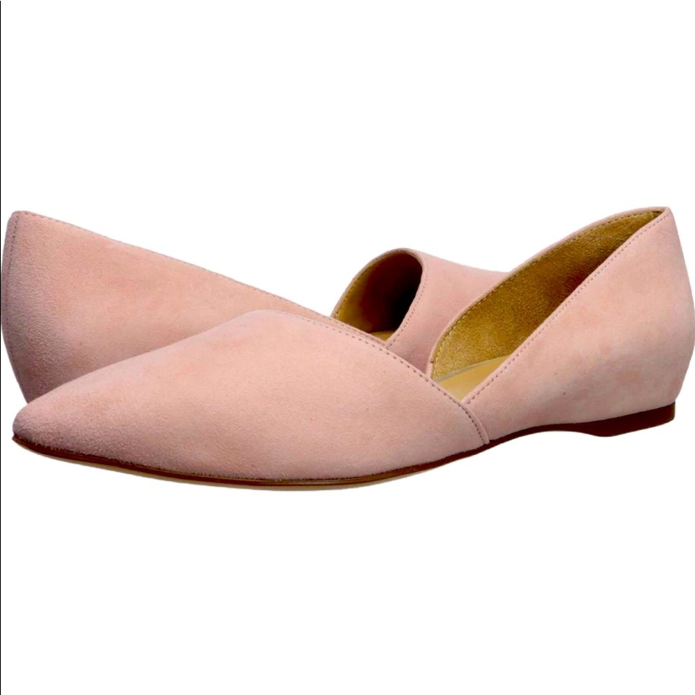 Naturalizer Samantha D’Orsay suede leather flats 7 1/2